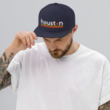 Houston Embroidered Stitched Snapback Trucker Hat