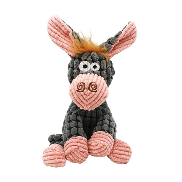 Stuffed Donkey Squeaky Pet Plush Dog Toy
