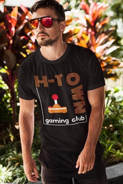 Unisex Houston TX Texas Arcade Atari Game Gaming Club - Short-Sleeve T-Shirt