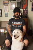 Unisex Houston TX Texas Dog HTX H-Town HTown - Short-Sleeve T-Shirt
