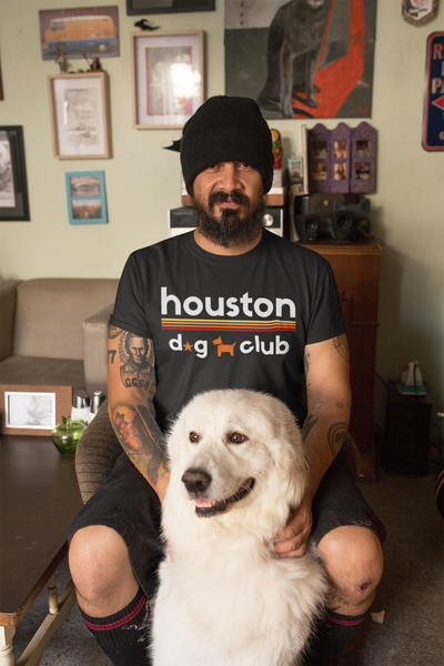 Unisex Houston TX Texas Dog HTX H-Town HTown - Short-Sleeve T-Shirt