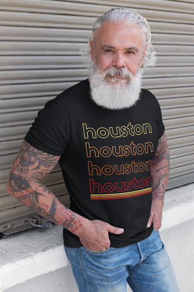 Houston TX Vintage Texas Baseball Football HOU HTX H-Town - T-Shirt