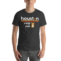 Unisex Houston TX Texas Corgi Dog H-Town HTown HTX - Short-Sleeve T-Shirt