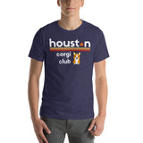 Unisex Houston TX Texas Corgi Dog H-Town HTown HTX - Short-Sleeve T-Shirt